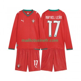 Maillot de Foot Portugal Rafael Leao 17 World Cup Domicile 2026 Manches Longues - Enfant